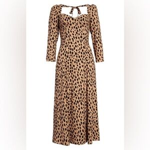Reformation Mara Midi Dress in Bobcat / leopard